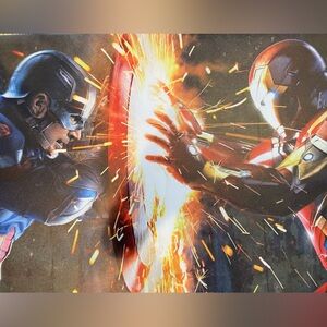 Captain America vs Iron Man (Avengers) Canvas Wall Art 24 x 36